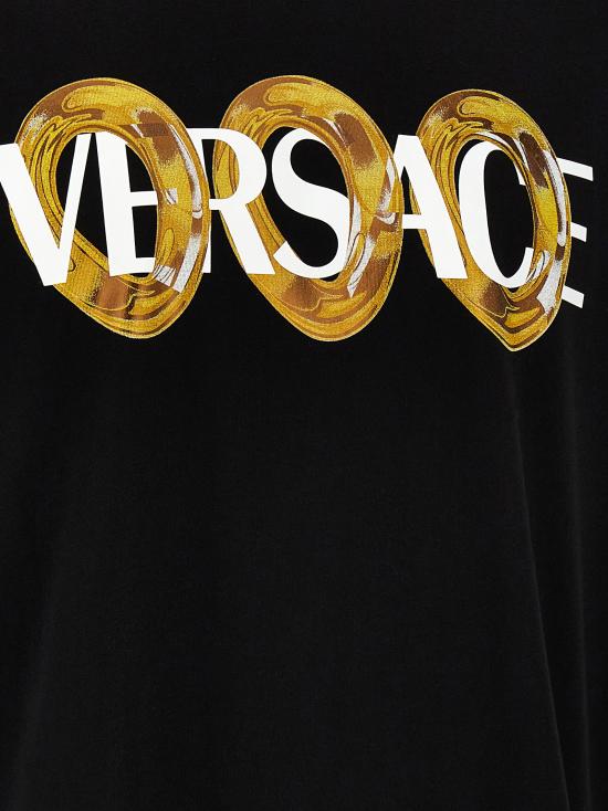25SS 베르사체 반팔 티셔츠 10133021A134012B510 Black - VERSACE