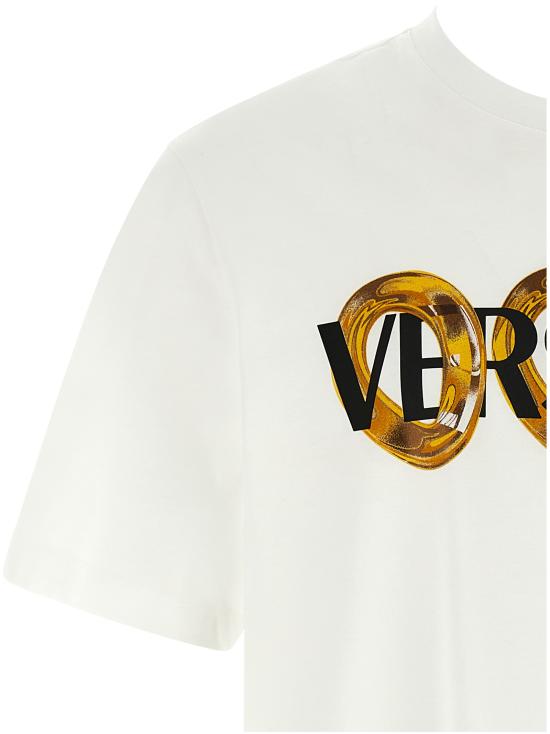 25SS 베르사체 반팔 티셔츠 10133021A134012W580 White - VERSACE