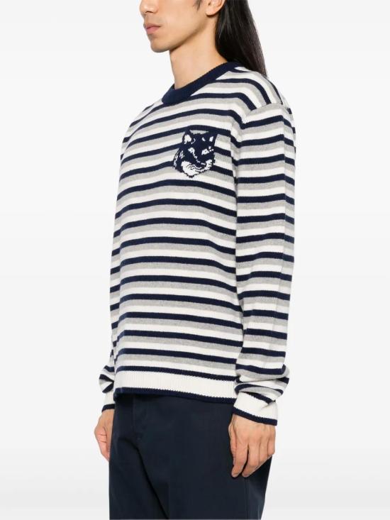  메종키츠네 스웨터 NM00802KM0329B481 navy - MAISON KITSUNE