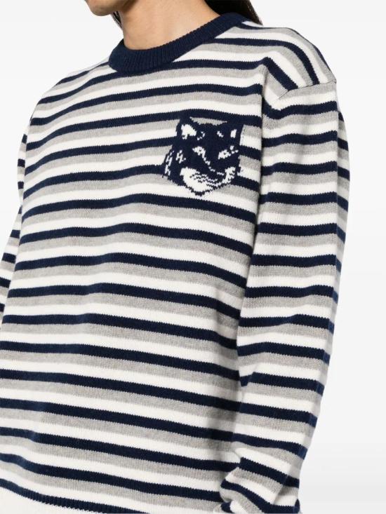  메종키츠네 스웨터 NM00802KM0329B481 navy - MAISON KITSUNE