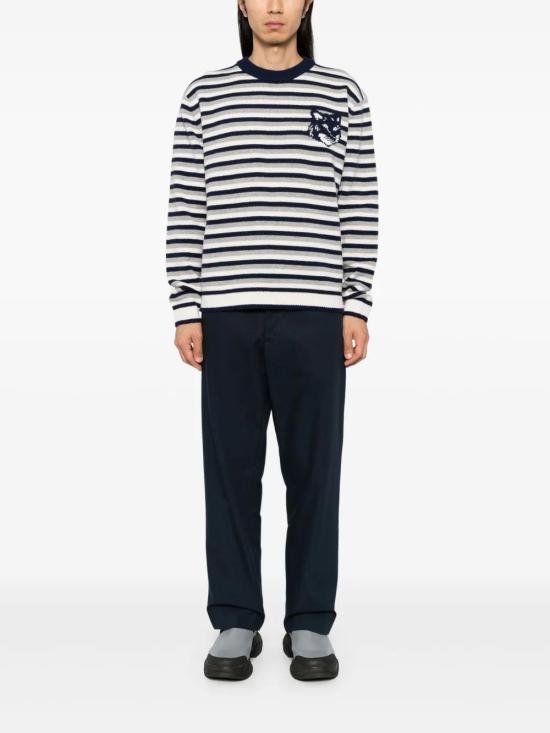  메종키츠네 스웨터 NM00802KM0329B481 navy - MAISON KITSUNE