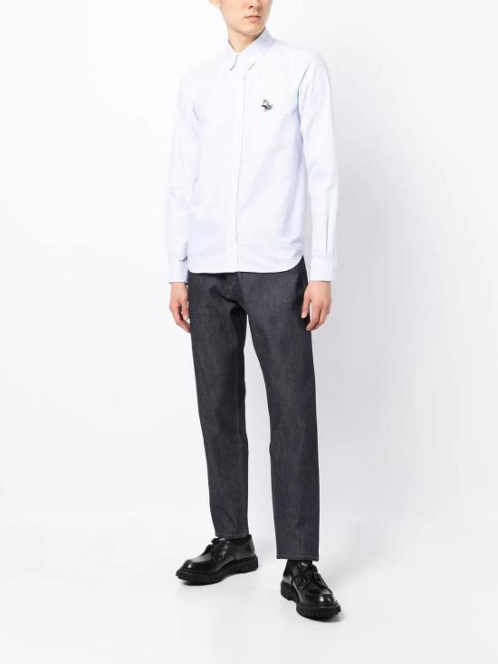  메종키츠네 데님 팬츠 JM01176WW5020 midnight blue - MAISON KITSUNE