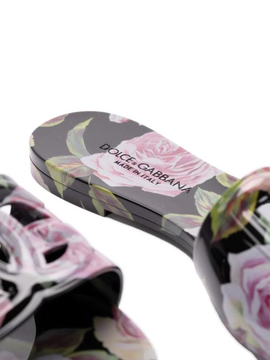 25SS 돌체앤가바나 뮬/슬리퍼 CW2215A6L05 HN5IG ROSE ROSA F NERO - DOLCE & GABBANA