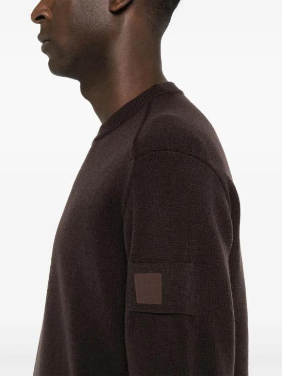  씨피 컴퍼니 스웨터 17CLKN017A005528A coffee - C.P. COMPANY