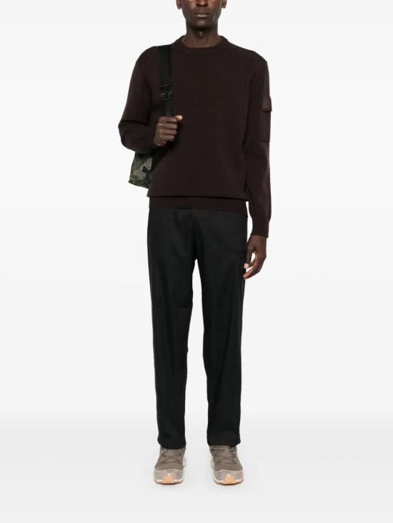  씨피 컴퍼니 스웨터 17CLKN017A005528A coffee - C.P. COMPANY