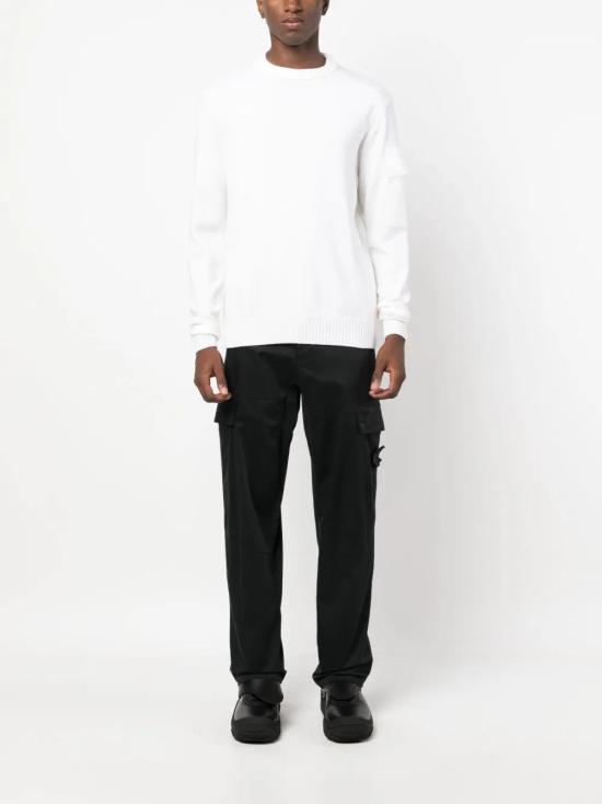  씨피 컴퍼니 스웨터 15CLKN018A005528A chalk - C.P. COMPANY