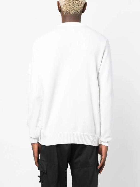  씨피 컴퍼니 스웨터 15CLKN018A005528A chalk - C.P. COMPANY