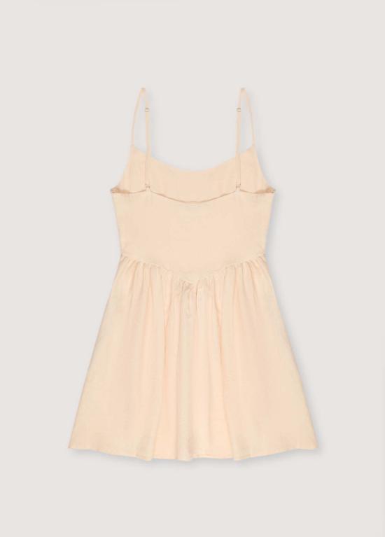  더뉴소사이어티 숏 원피스 더 뉴 소사이어티 헤라 드레스 마카다미아 - THE NEW SOCIETY