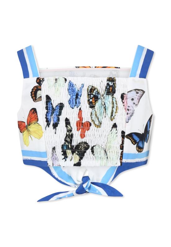 25SS [키즈] 돌체앤가바나 탑 L51N57 FI5KS HB5KB WHITE - DOLCE & GABBANA