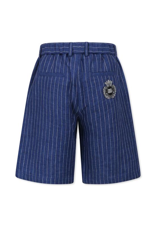 25SS [키즈] 돌체앤가바나 쇼츠/버뮤다 L43Q63 FR4BD S8051 BLUE - DOLCE & GABBANA