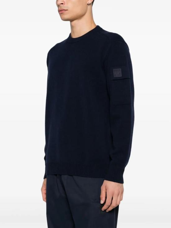  씨피 컴퍼니 스웨터 17CLKN017A005528A navy - C.P. COMPANY