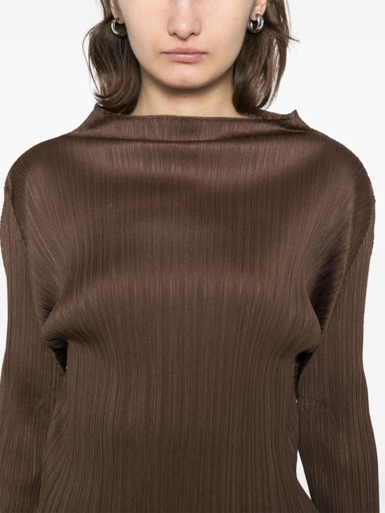 24FW 플리츠플리즈 셔츠 PP49JK404 44 Brown - PLEATS PLEASE