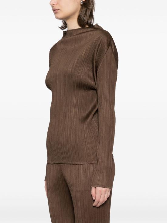 24FW 플리츠플리즈 셔츠 PP49JK404 44 Brown - PLEATS PLEASE