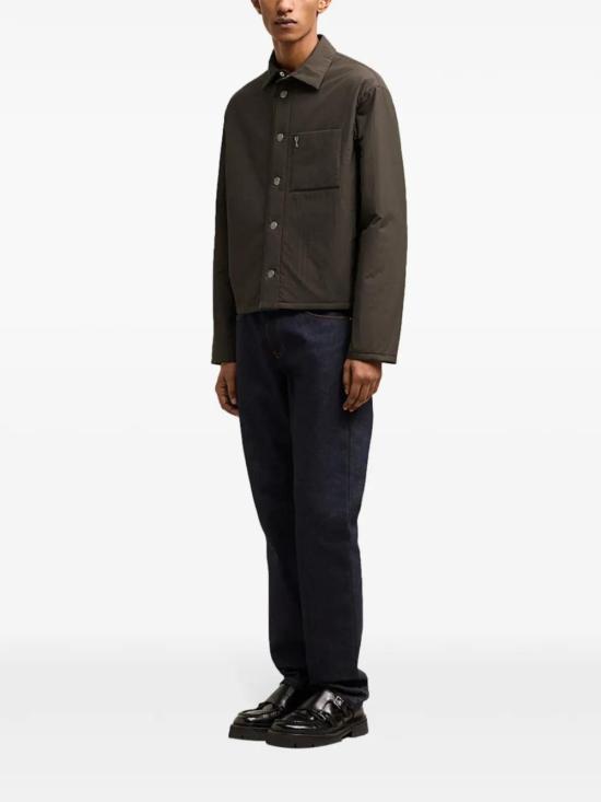  아미 바이커 자켓 H24HJK238PA0009 coffee - AMI