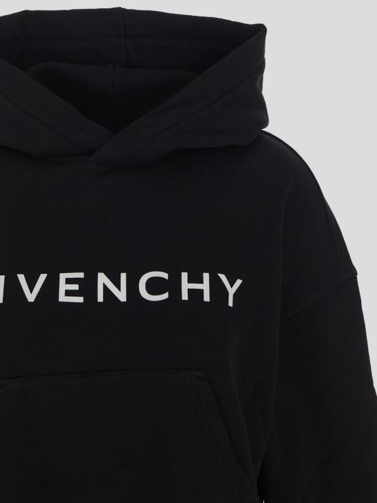 25SS 지방시 후드 티셔츠 BWJ03M3 YAC001 Black - GIVENCHY