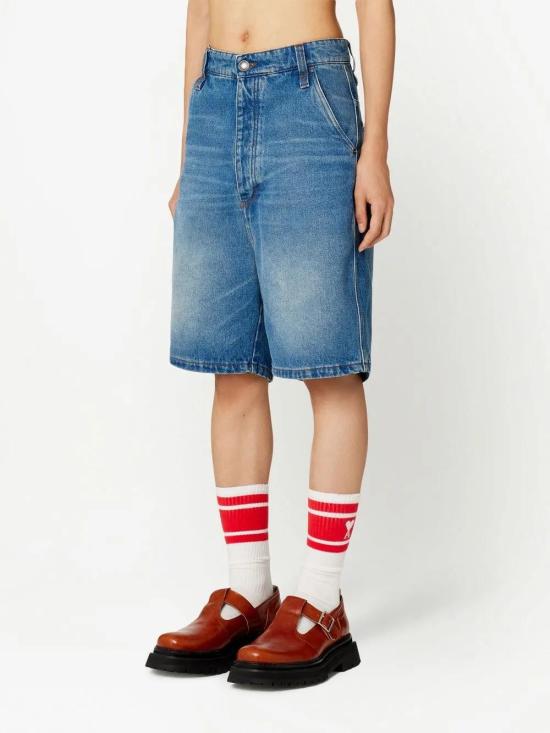  아미 데님 숏팬츠 HSO600DE0001 blue - AMI