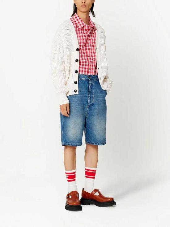  아미 데님 숏팬츠 HSO600DE0001 blue - AMI