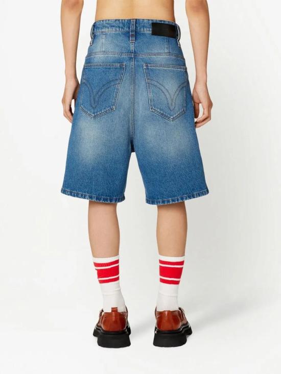  아미 데님 숏팬츠 HSO600DE0001 blue - AMI