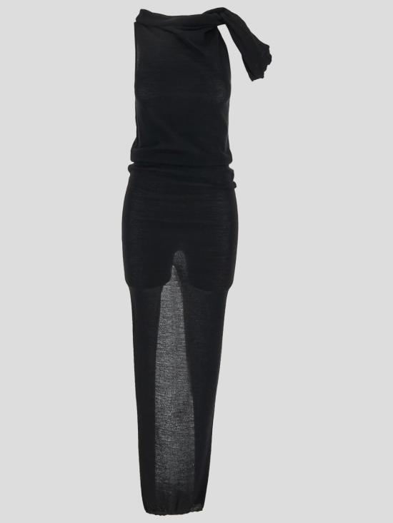 25SS 릭 오웬스 미디 원피스 RP01E7603 M09 Black