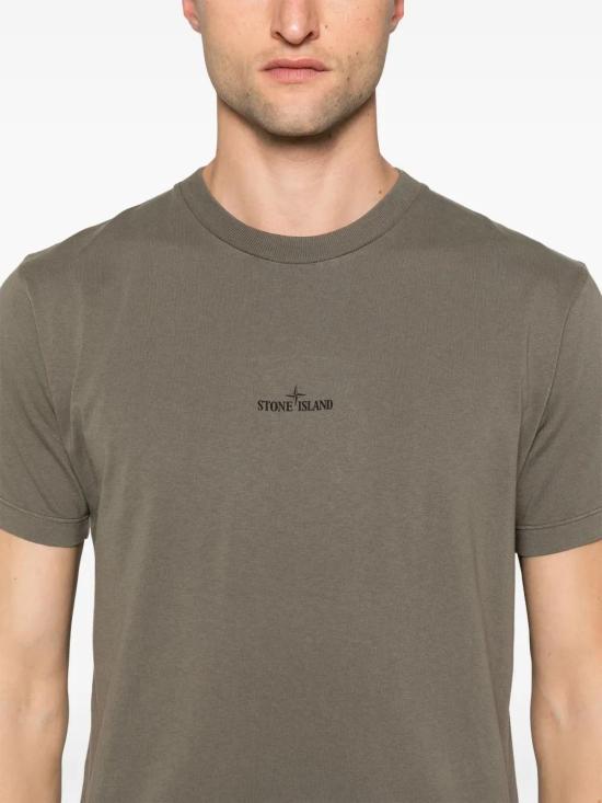  스톤 아일랜드 반팔 티셔츠 81152NS81 walnut - STONE ISLAND