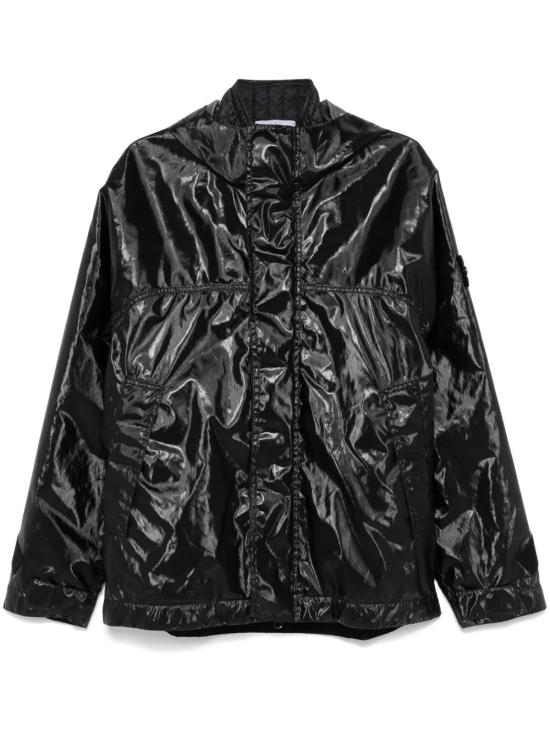  스톤 아일랜드 가죽 자켓 811545831 black