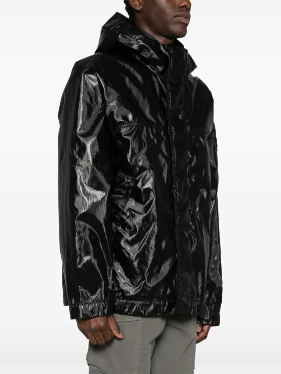  스톤 아일랜드 가죽 자켓 811545831 black - STONE ISLAND