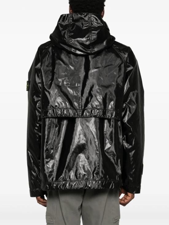  스톤 아일랜드 가죽 자켓 811545831 black - STONE ISLAND