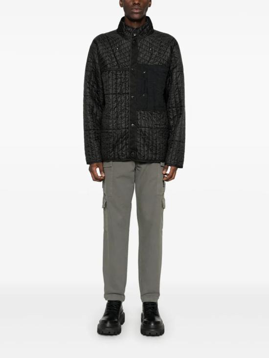  스톤 아일랜드 가죽 자켓 811545831 black - STONE ISLAND