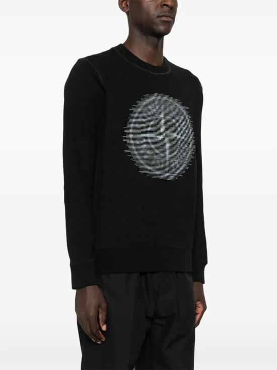 스톤 아일랜드 긴팔 티셔츠 811566388 black - STONE ISLAND