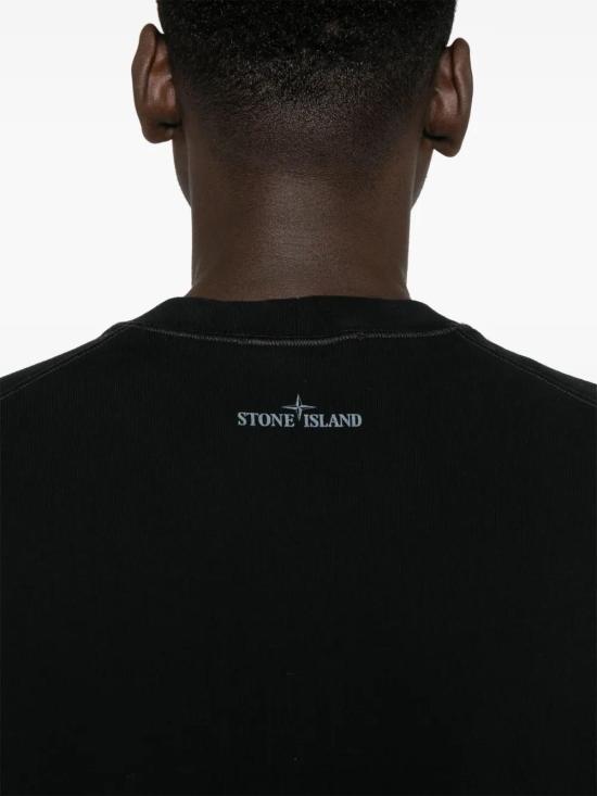  스톤 아일랜드 긴팔 티셔츠 811566388 black - STONE ISLAND