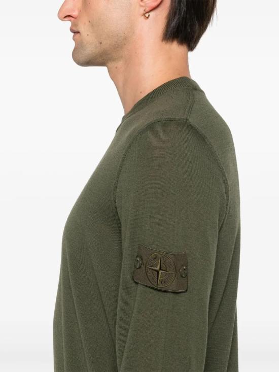  스톤 아일랜드 스웨터 8115566FC olive green - STONE ISLAND