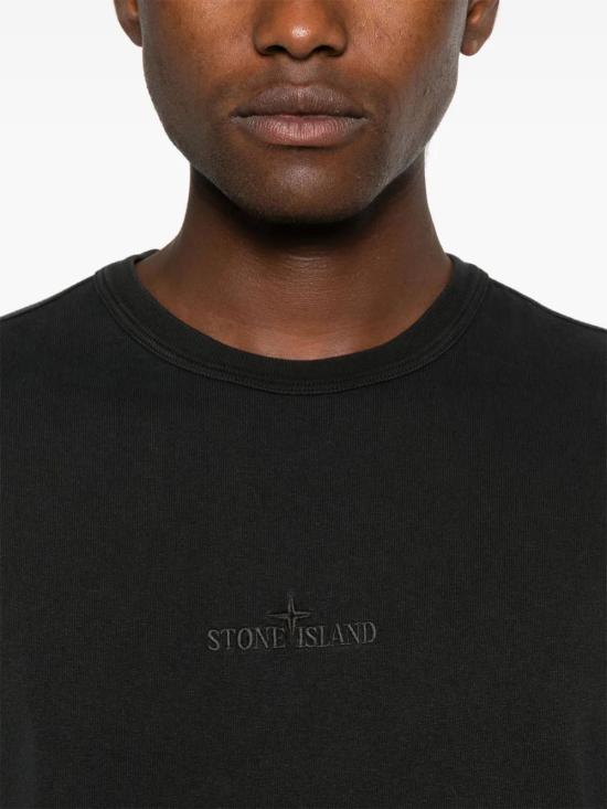  스톤 아일랜드 반팔 티셔츠 811522258 black - STONE ISLAND