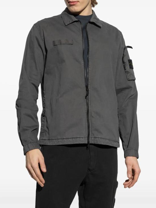  스톤 아일랜드 긴팔 셔츠 K1S151200003S0004 grey - STONE ISLAND