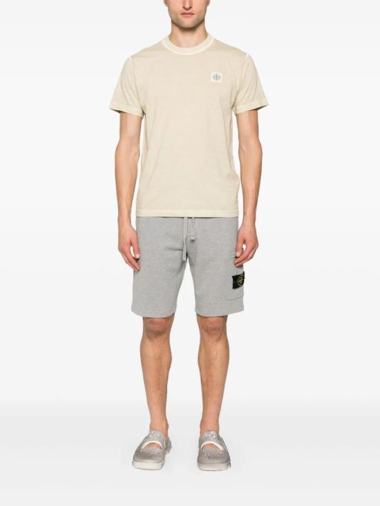  스톤 아일랜드 반팔 티셔츠 811523757 beige - STONE ISLAND