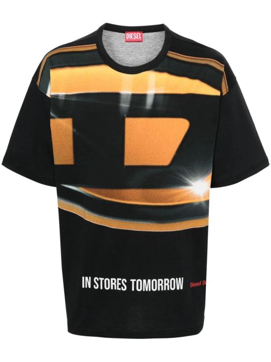  디젤 반팔 티셔츠 A137660AMAB black