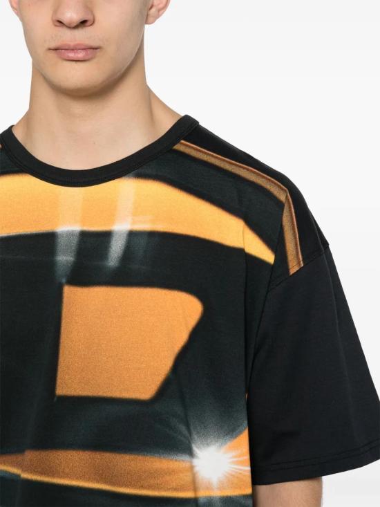  디젤 반팔 티셔츠 A137660AMAB black - DIESEL