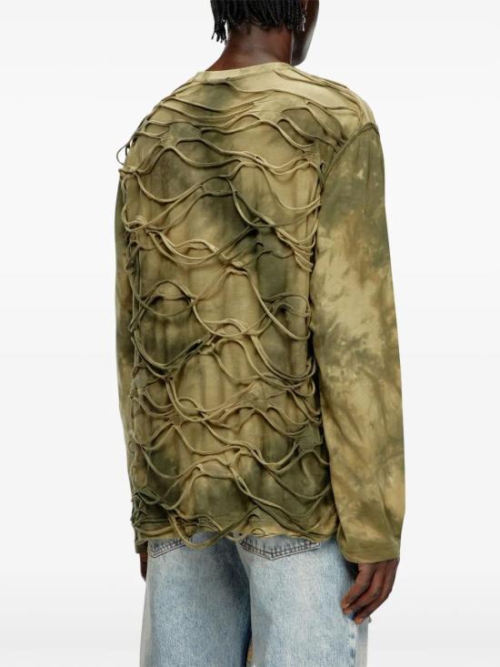  디젤 긴팔 티셔츠 A139980ANAY olive green - DIESEL