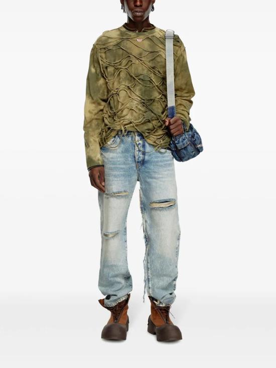  디젤 긴팔 티셔츠 A139980ANAY olive green - DIESEL