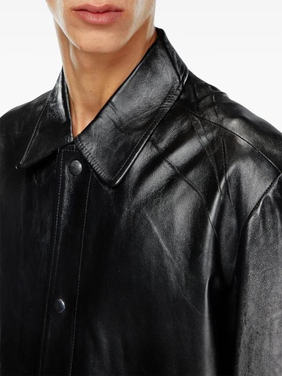  디젤 가죽 자켓 A141250IPAG black - DIESEL