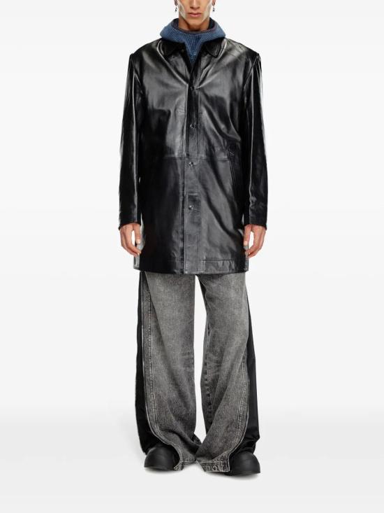  디젤 가죽 자켓 A141250IPAG black - DIESEL