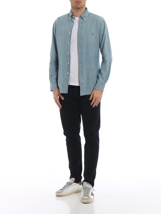  폴로 랄프로렌 클래식 플리스 후드 집업  710548538001 Medium Wash - POLO RALPH LAUREN