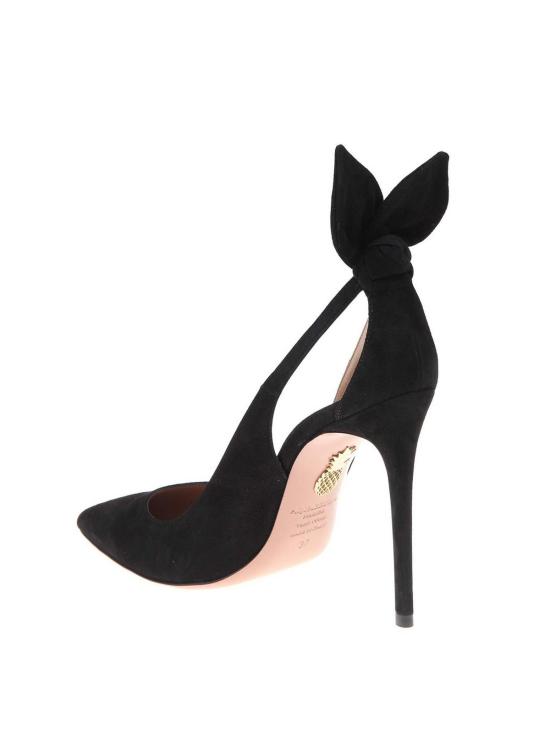 26SS 아쿠아주라 드뇌브 105mm 보우 DENHIGP0SUE000 Black - AQUAZZURA