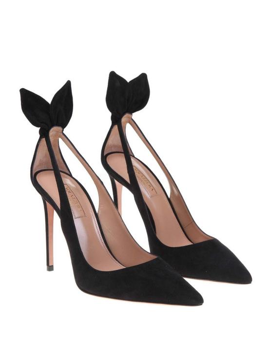 26SS 아쿠아주라 드뇌브 105mm 보우 DENHIGP0SUE000 Black - AQUAZZURA