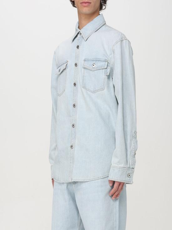 25SS 보테가베네타 긴팔 셔츠 813505V4ZR0 4132 Blue - BOTTEGA VENETA