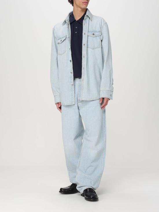 25SS 보테가베네타 긴팔 셔츠 813505V4ZR0 4132 Blue - BOTTEGA VENETA