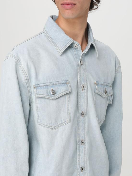 25SS 보테가베네타 긴팔 셔츠 813505V4ZR0 4132 Blue - BOTTEGA VENETA