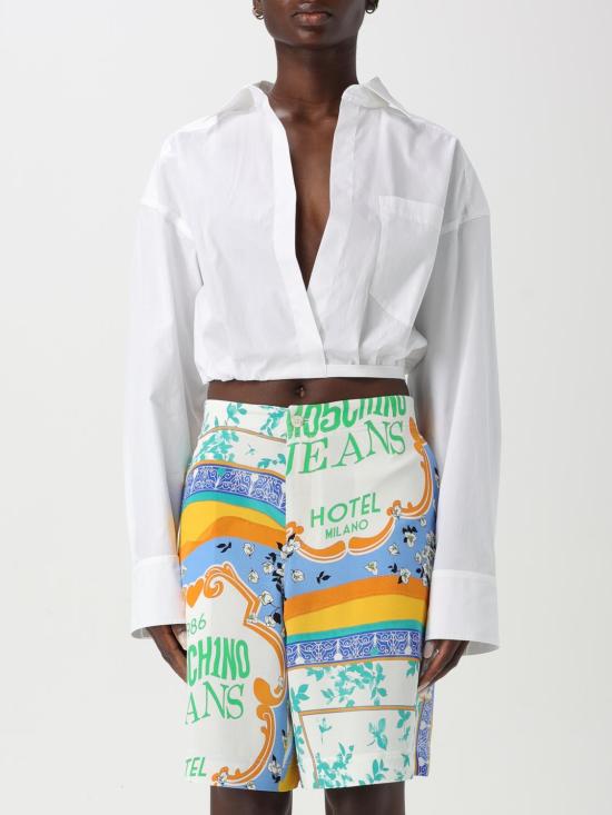 25SS 모스키노 블라우스 02083227 0001 White