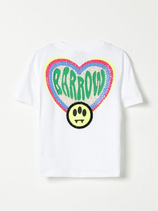 25FW [키즈] 바로우 티셔츠 S5BKJGTH169 002 White - BARROW
