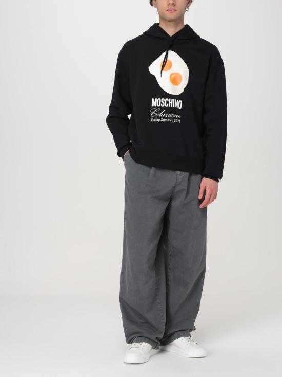 25SS 모스키노 후드 티셔츠 17080228 1555 Black - MOSCHINO