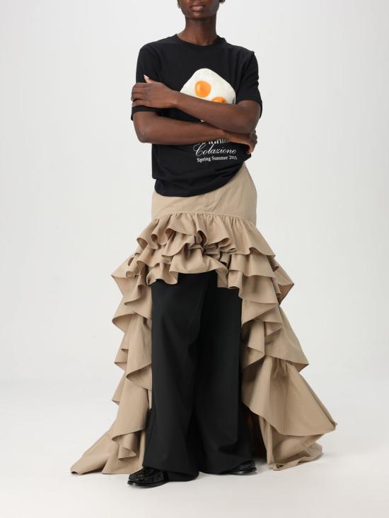 25FW 모스키노 반팔 티셔츠 07040541 1555 Black - MOSCHINO